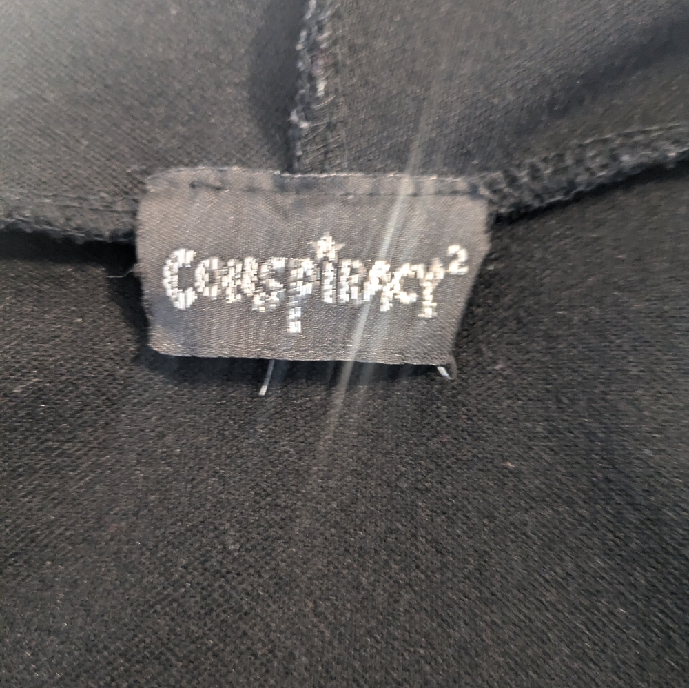 Conspiracy Hoodies/ Sweater with Red and White Stripes - Picture 4 of 5